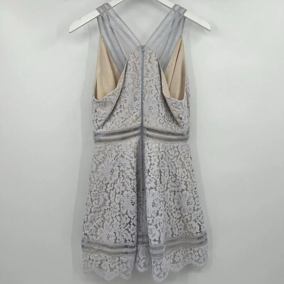 Keepsake The Label Oblivion Deep V Lace Fit & Flare Sleeveless Dress Size Medium - Picture 6 of 10
